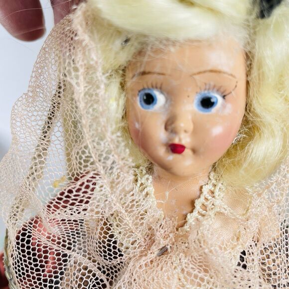 Fairyland Dolls 8" Venetian Lady 603 1940's VTG Hard Plastic Fashion Doll - Picture 12 of 12